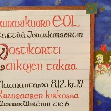 EOL joulukonsertti 2025 “Joulukortti aikojen takaa”